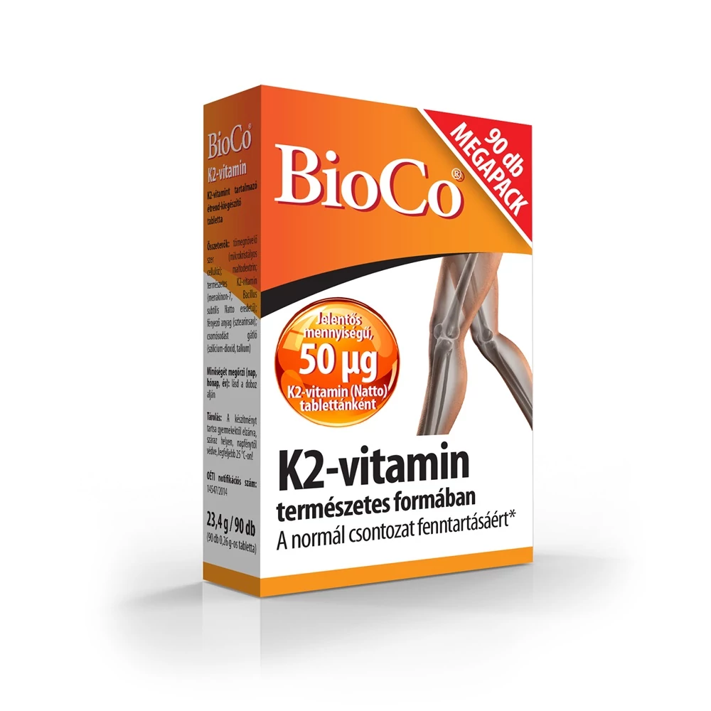 Bioco k2 vitamin tabletta 90 db