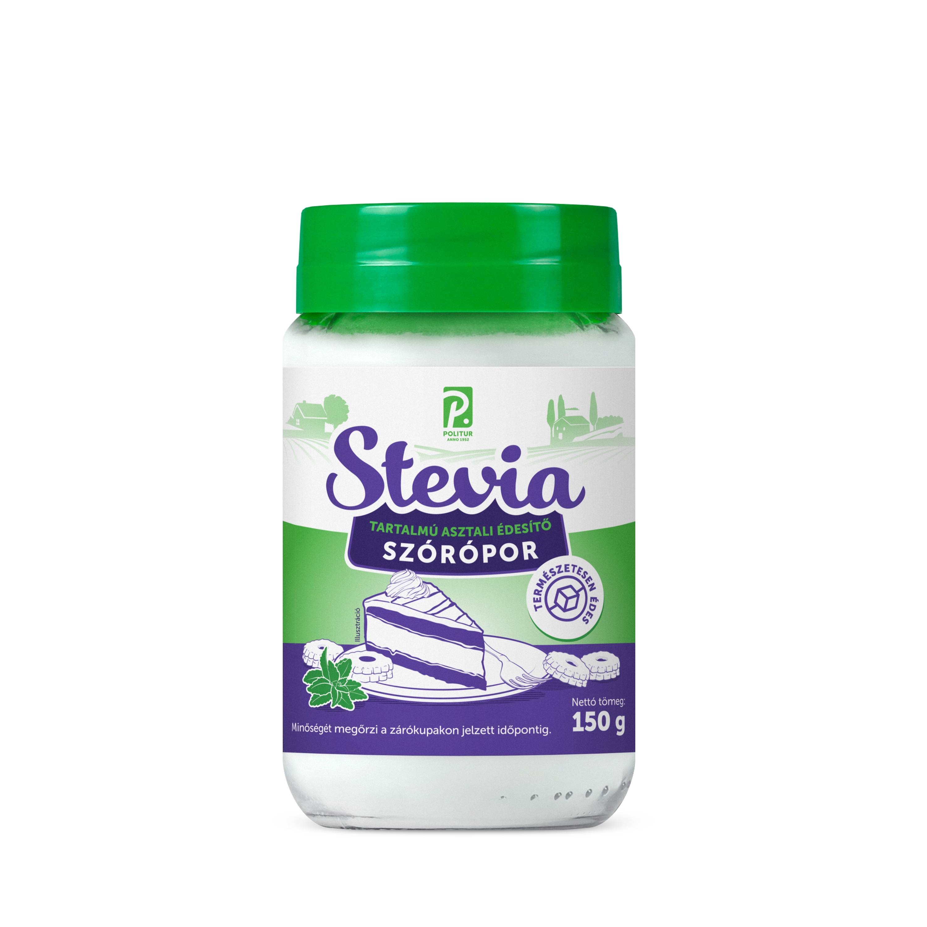 Politur stevia tartalmú szóró por 150 g