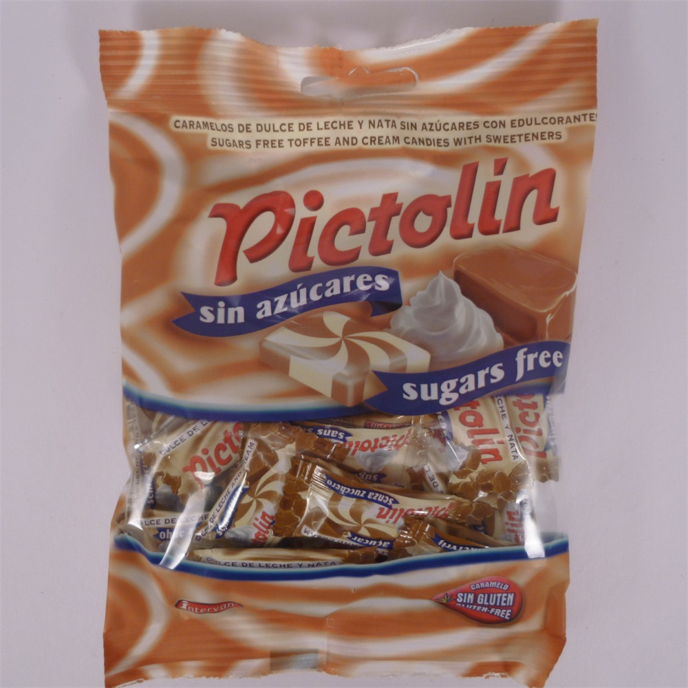 Pictolin cukorka toffee karamell ízű cukor hozzáadása nélkül tejszínes 65 g