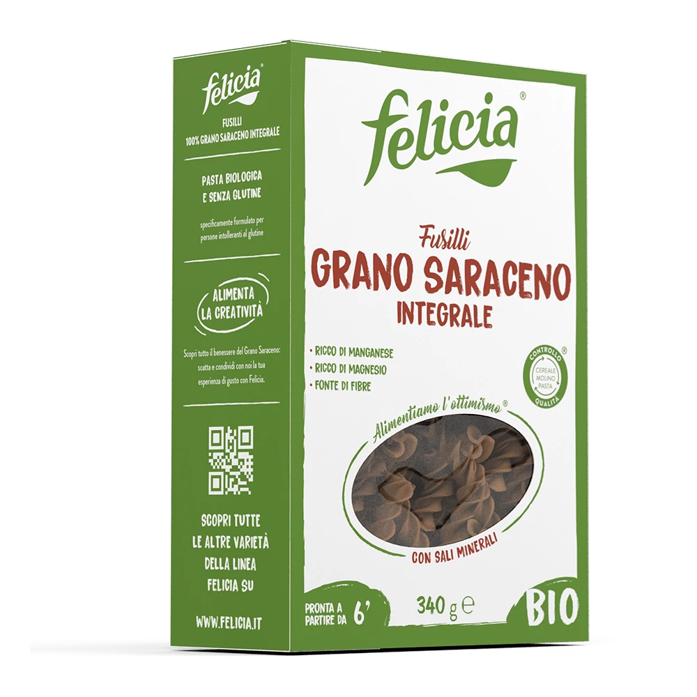Felicia bio gluténmentes tészta hajdina fussili 250 g