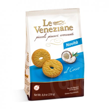 Le Veneziane keksz kókuszos 250 g