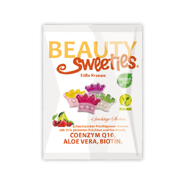 Beauty Sweeties gluténmentes vegán gumicukor koronák 125 g