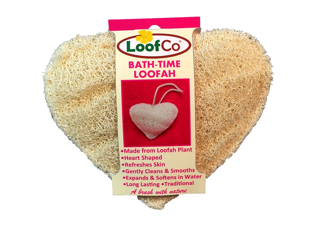 Loofco luffa szivacs szív alakú fürdéshez 1 db