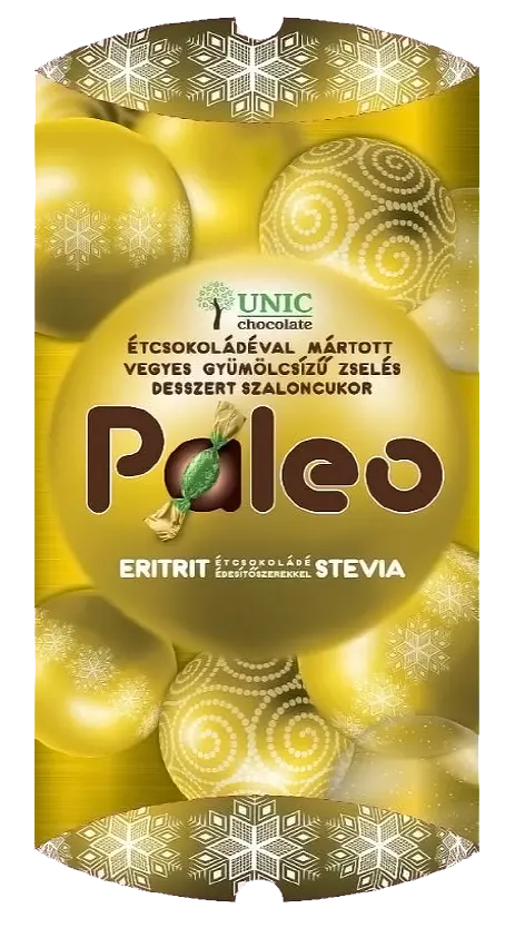 Paleo unic szaloncukor étcsokis zselés édesítőszerekkel 220 g