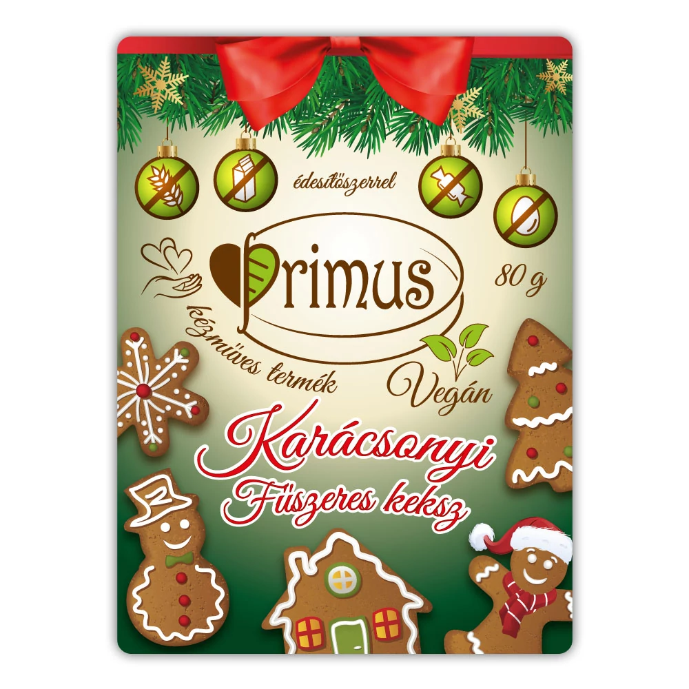 Primus karácsonyi fűszeres keksz 80 g