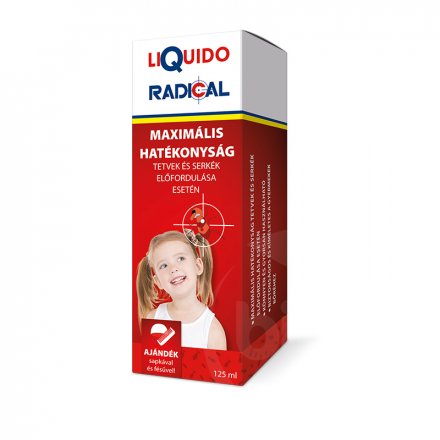 Liquido Radical tetűírtó ajándék sapkával és fésűvel 125 ml