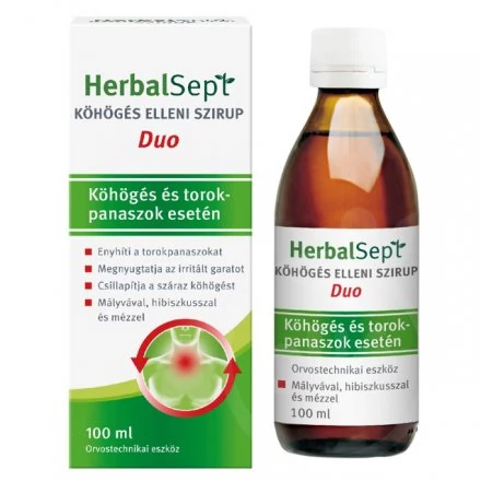 Herbalsept köhögés elleni szirup duo 100 ml