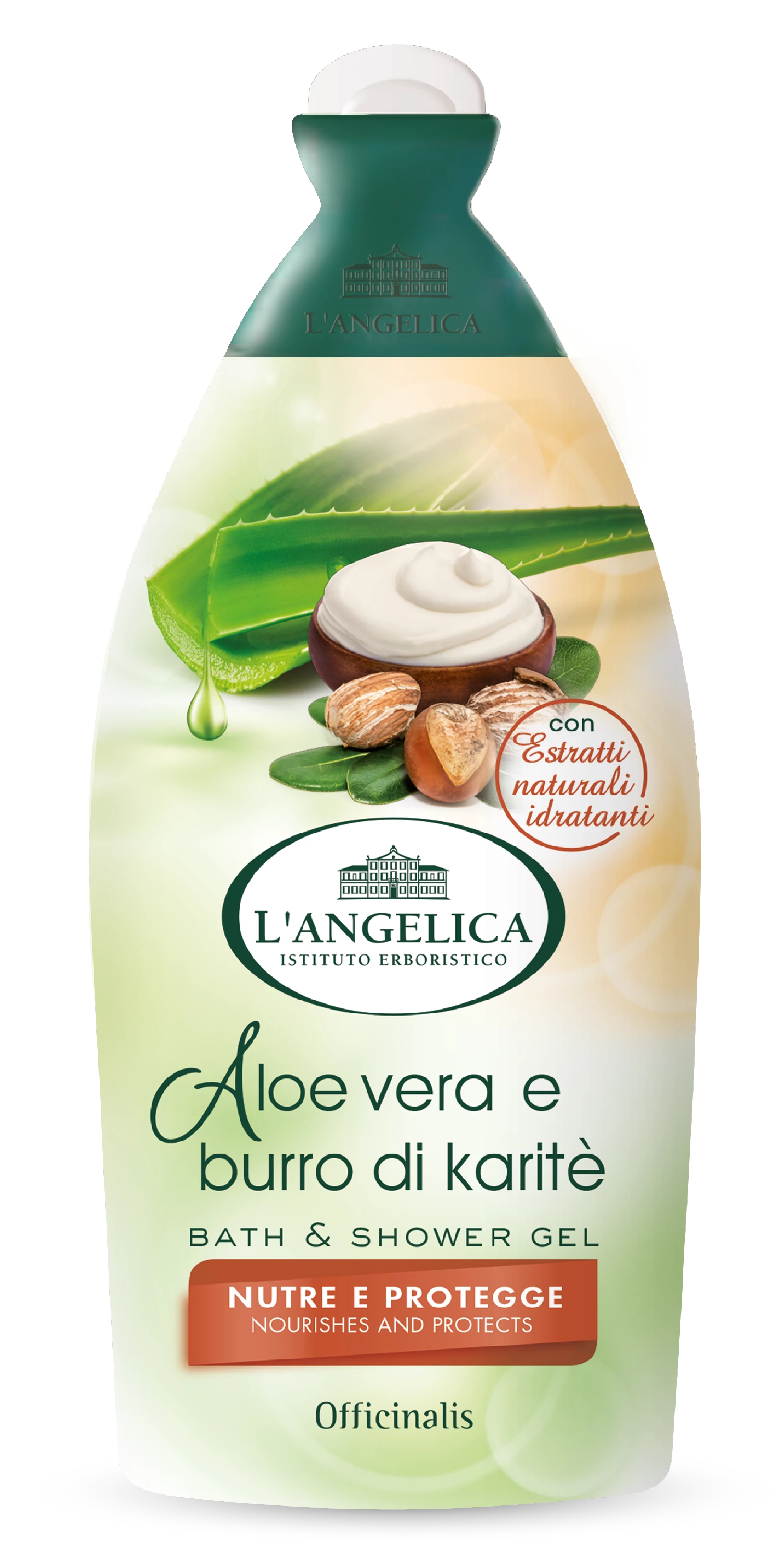 Langelica officinalis hab&tusfürdő aloe vera-shea vaj 500 ml