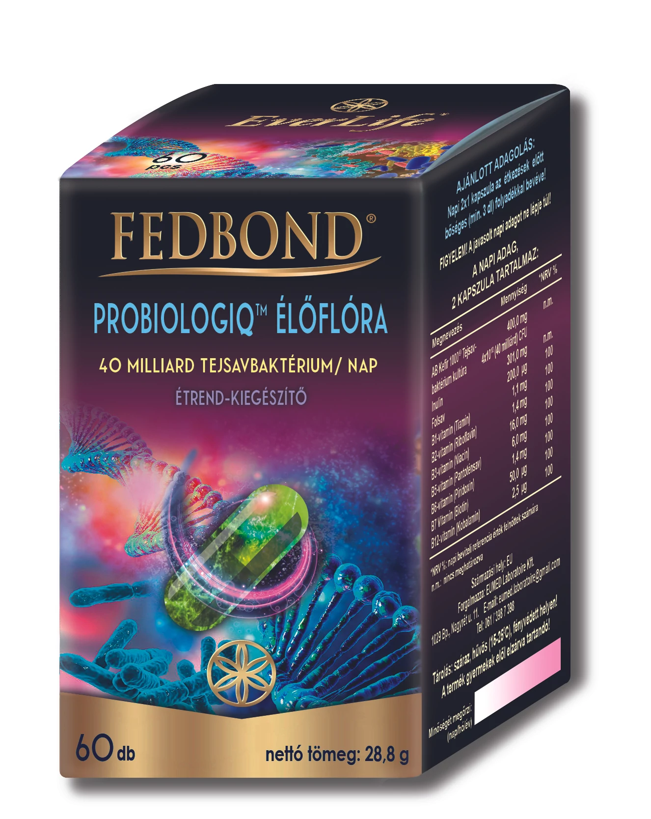 Fedbond probiologiq kapszula 60 db