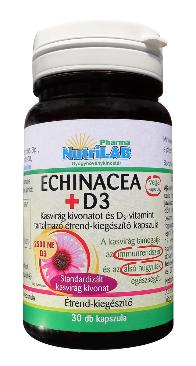 Nutrilab echinacea+D3 kapszula 30 db