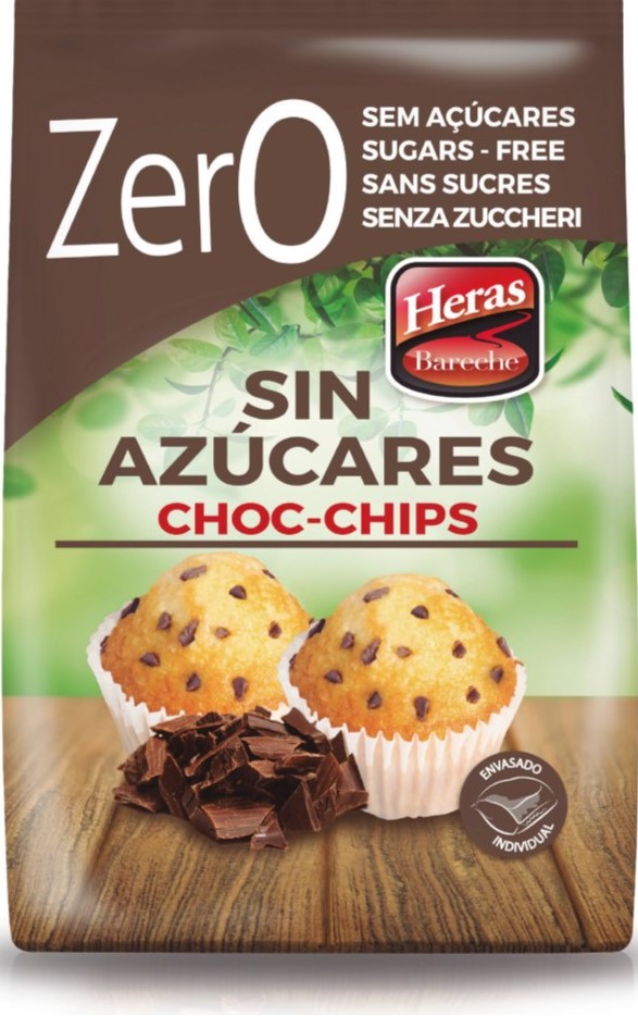 Heras 2 mini muffin csokidarabos hozzáadott cukor nélkül 256 g