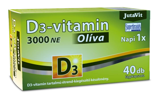 Jutavit d3-vitamin 3000 NE olíva 40 db