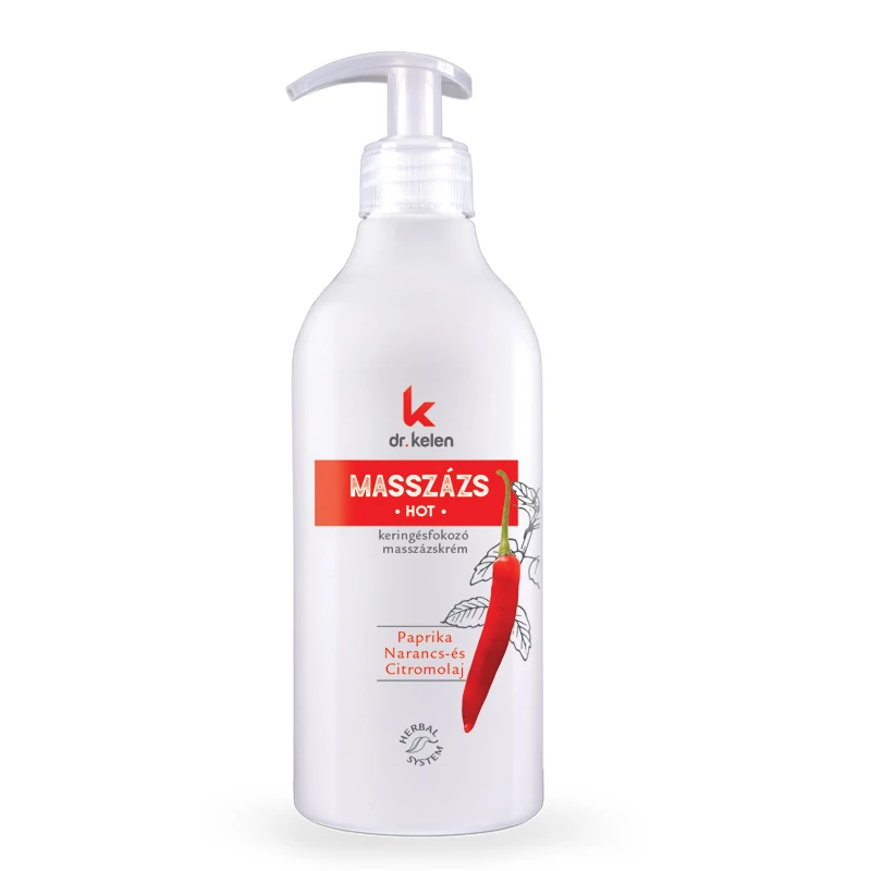 Dr.kelen masszázskrém hot 500 ml