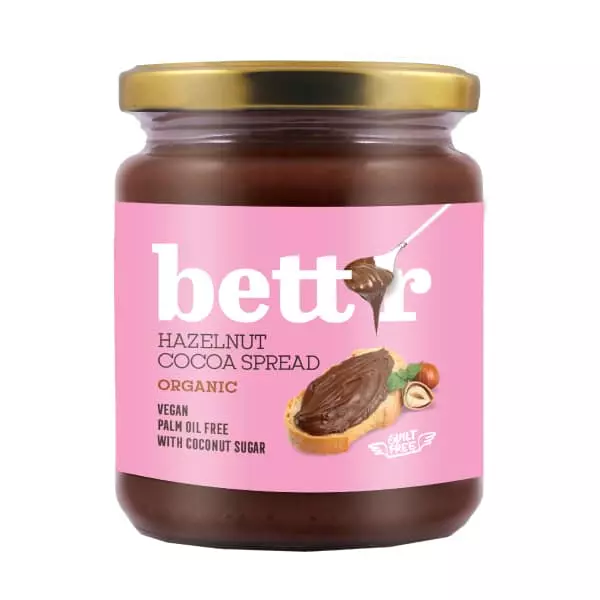 Bettr bio vegán kakaós törökmogyorókrém (nutella) 250 g