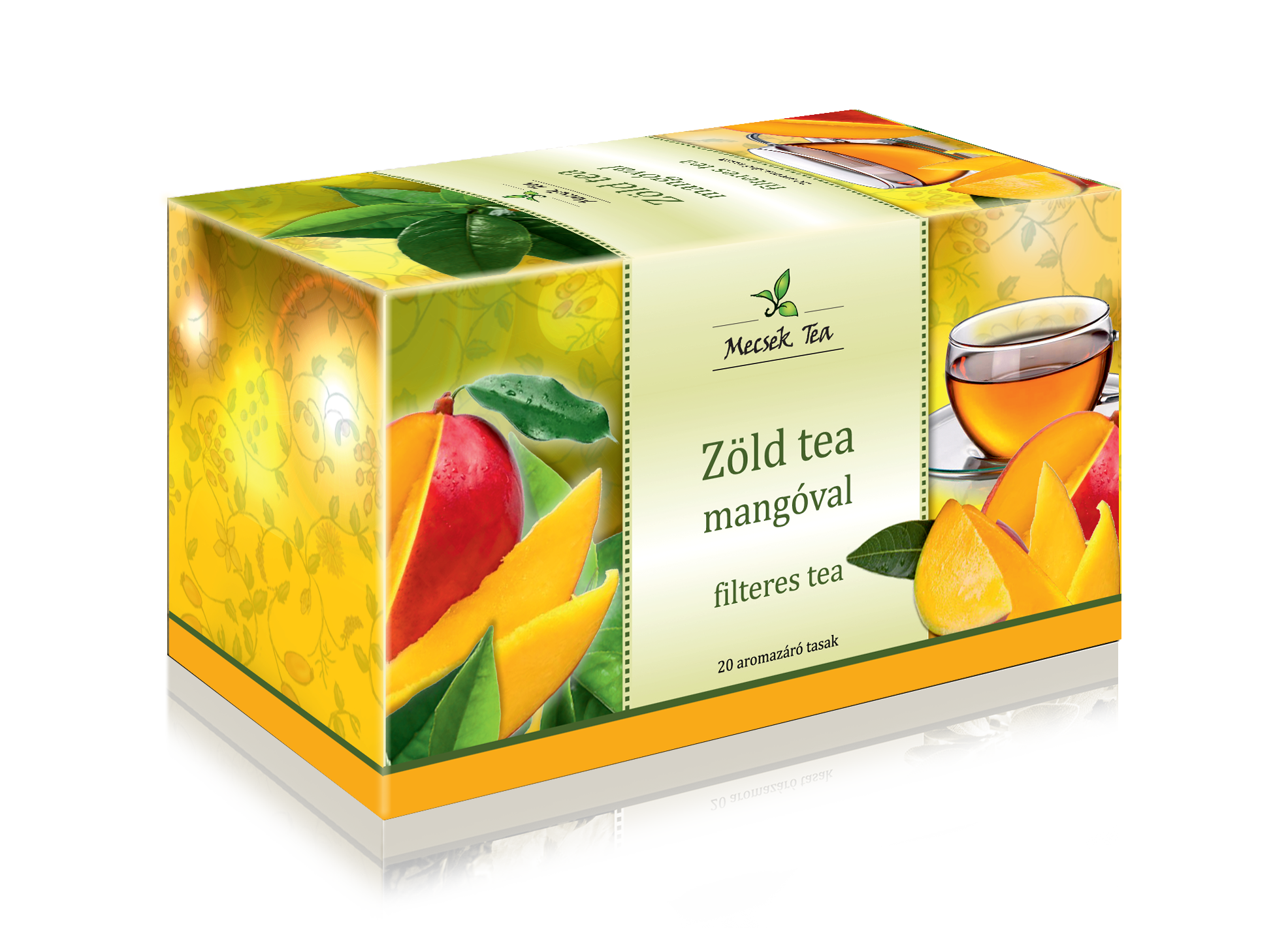 Mecsek zöld tea mangóval 20x2g 40 g