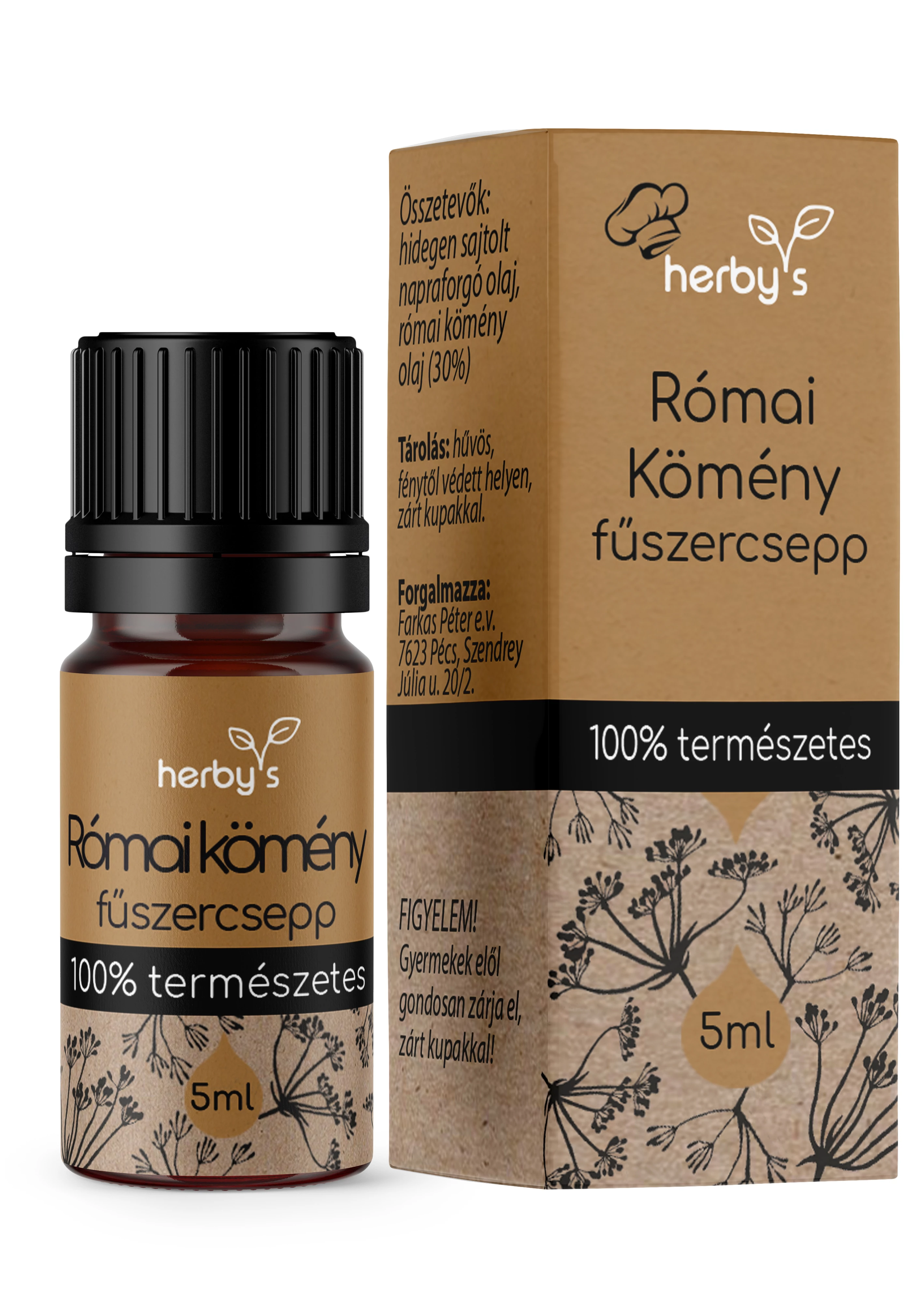 Herbys római kömény fűszercsepp 5 ml