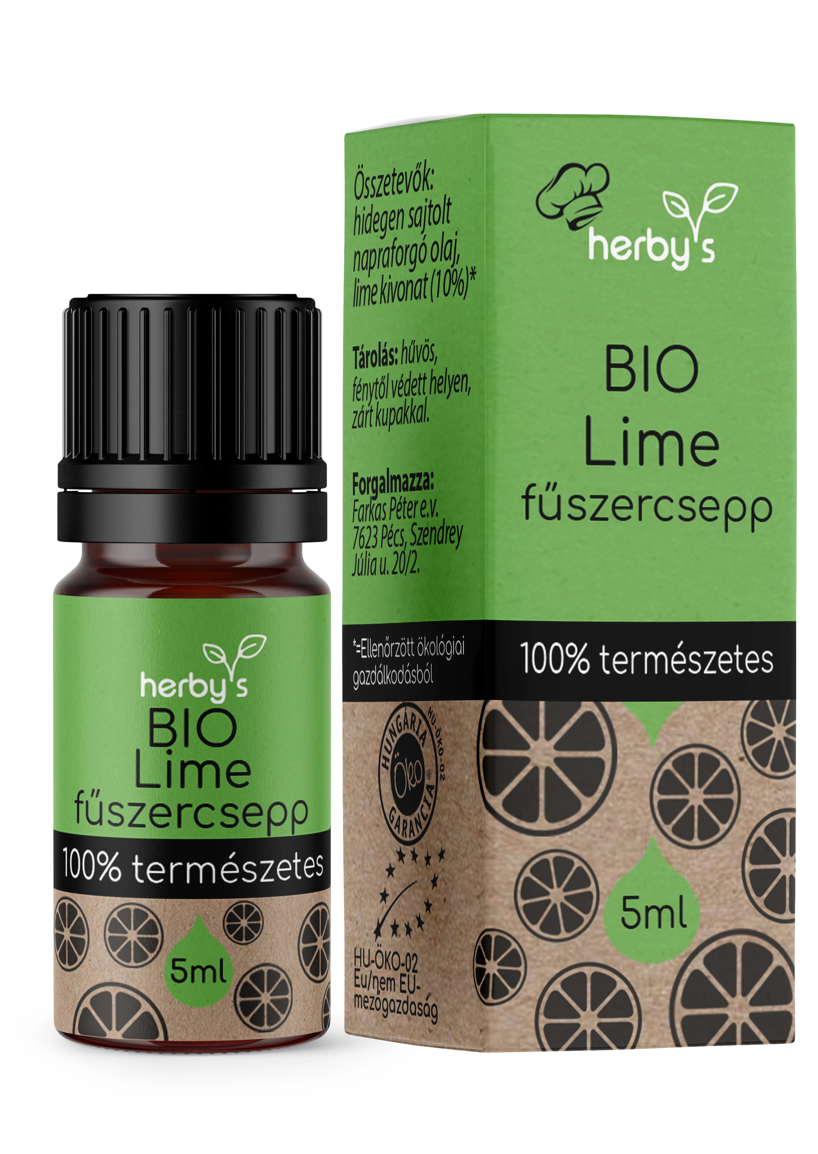 Herbys bio lime fűszercsepp 5 ml