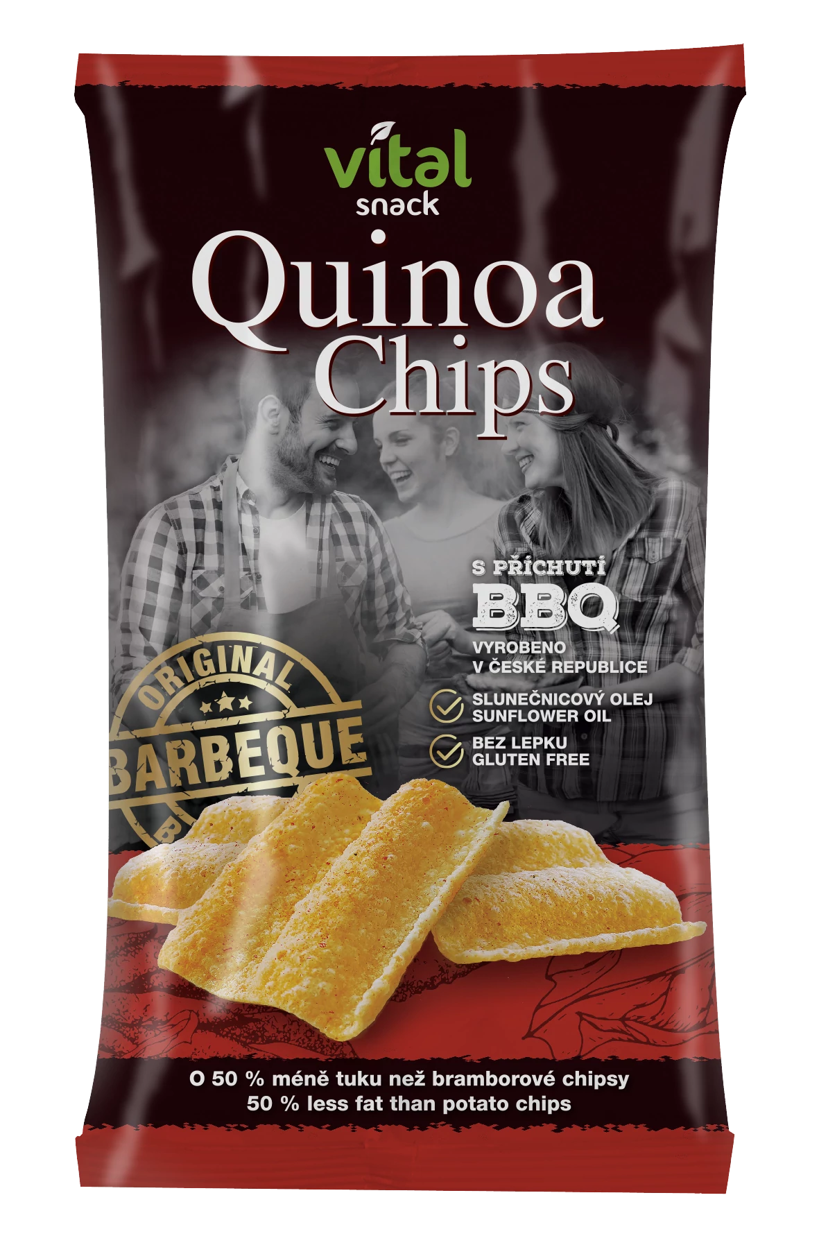 Vital Snack quinoa chips bbq ízű 60 g