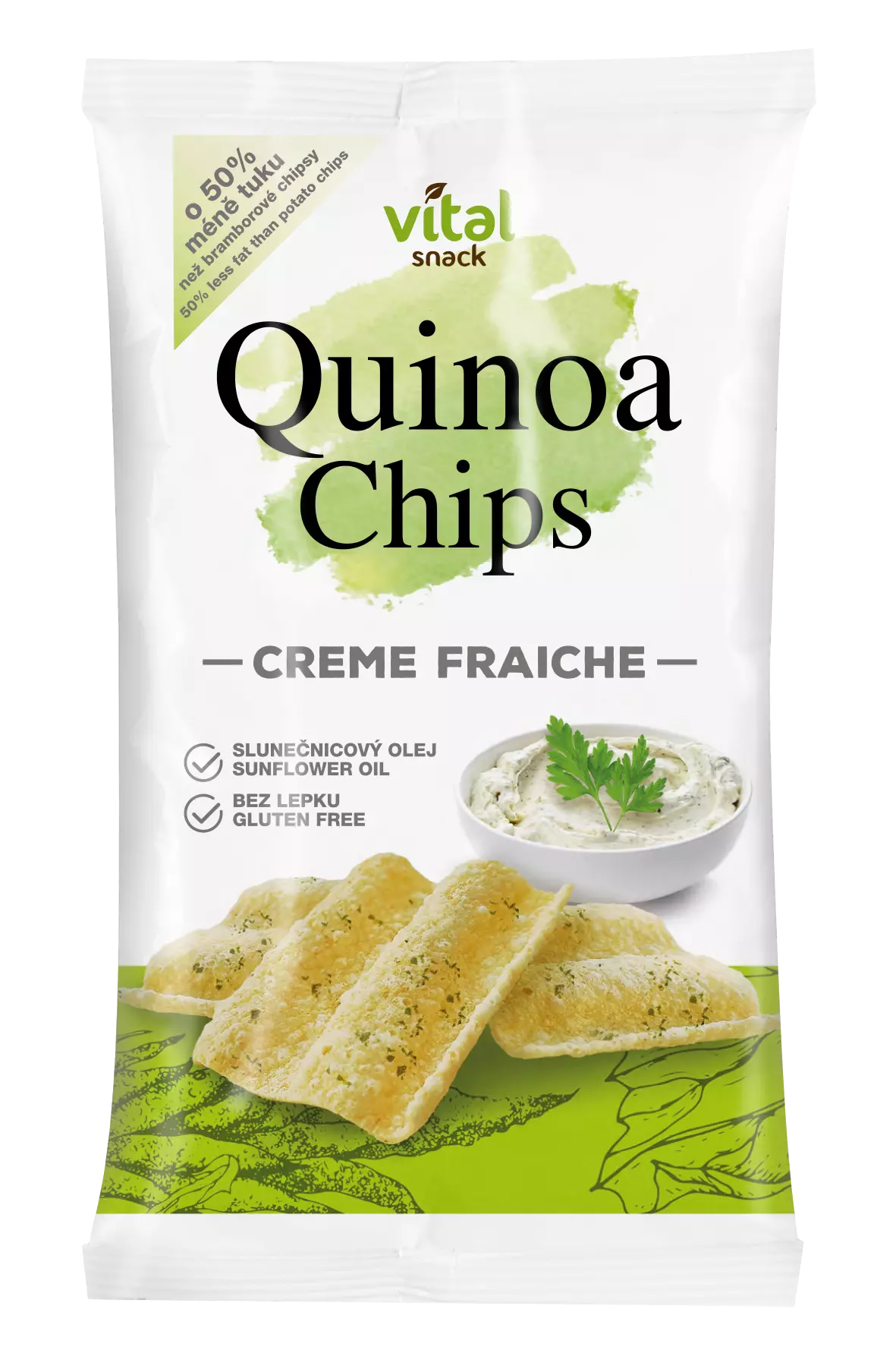 Vital Snack quinoa chips tejfölös ízű 60 g