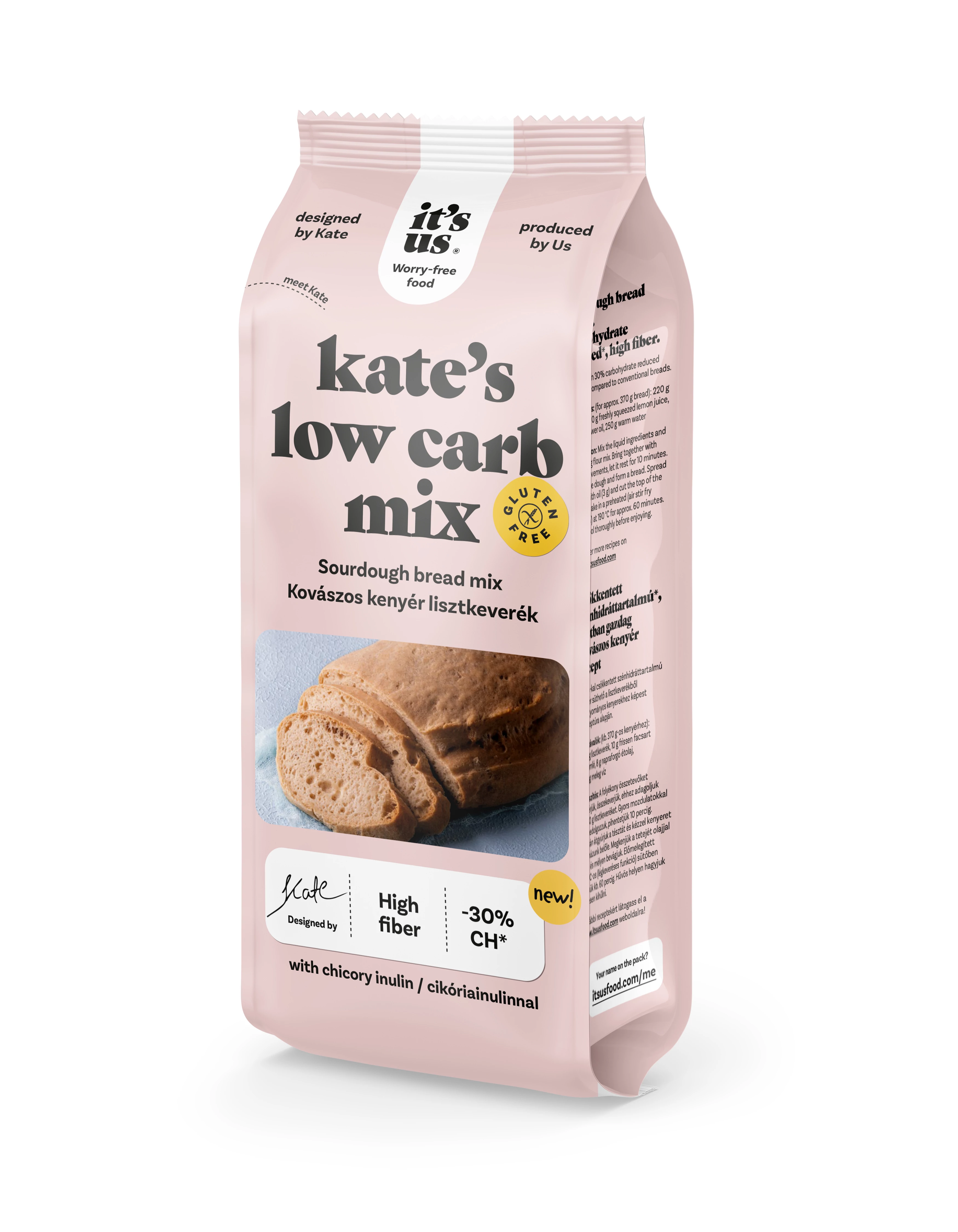 It`s us kate`s low carb kovászos kenyér lisztkeverék 500 g