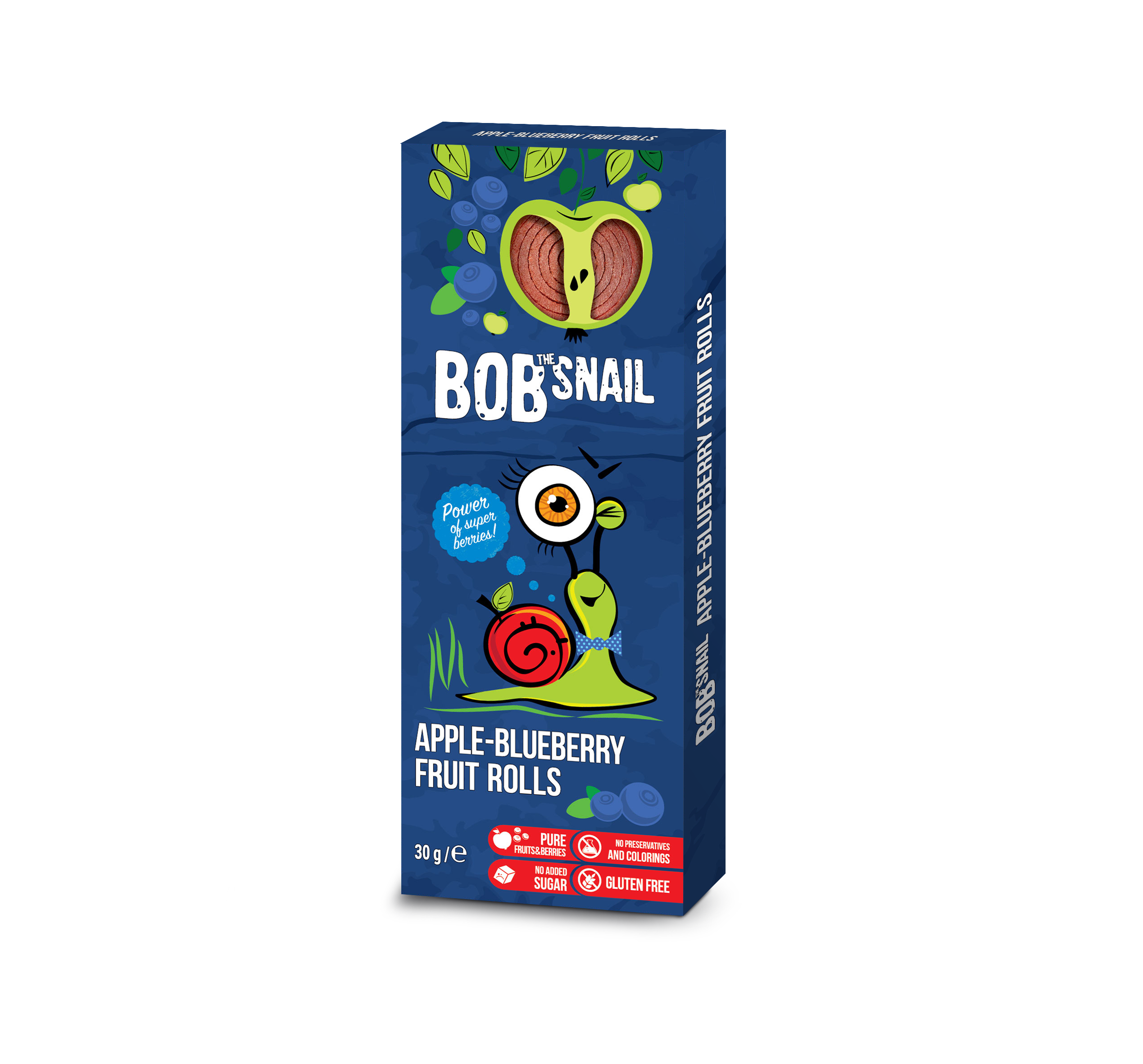 Bob Snail gyümölcstekercs alma-áfonya 30 g