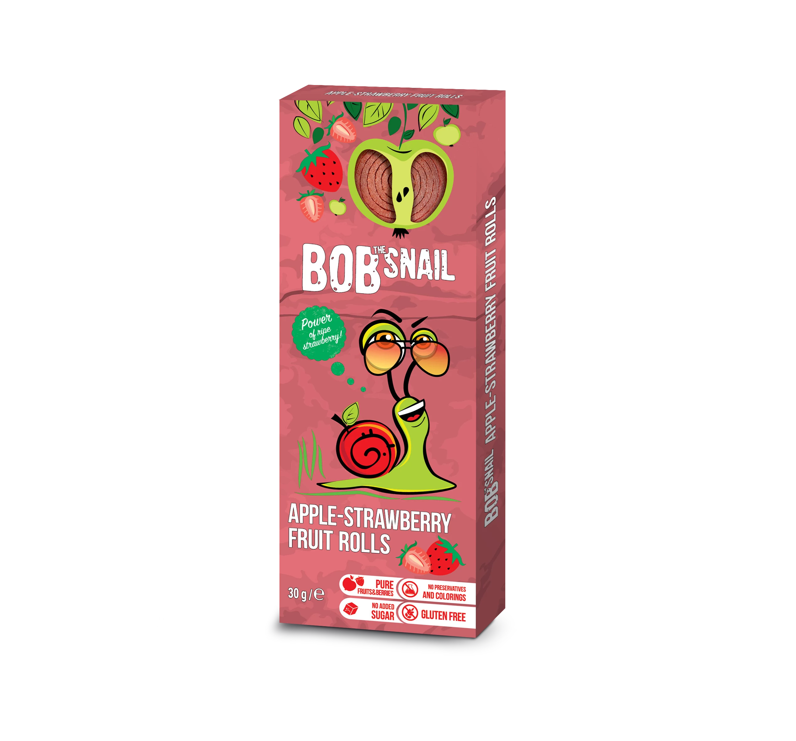 Bob Snail gyümölcstekercs alma-eper 30 g