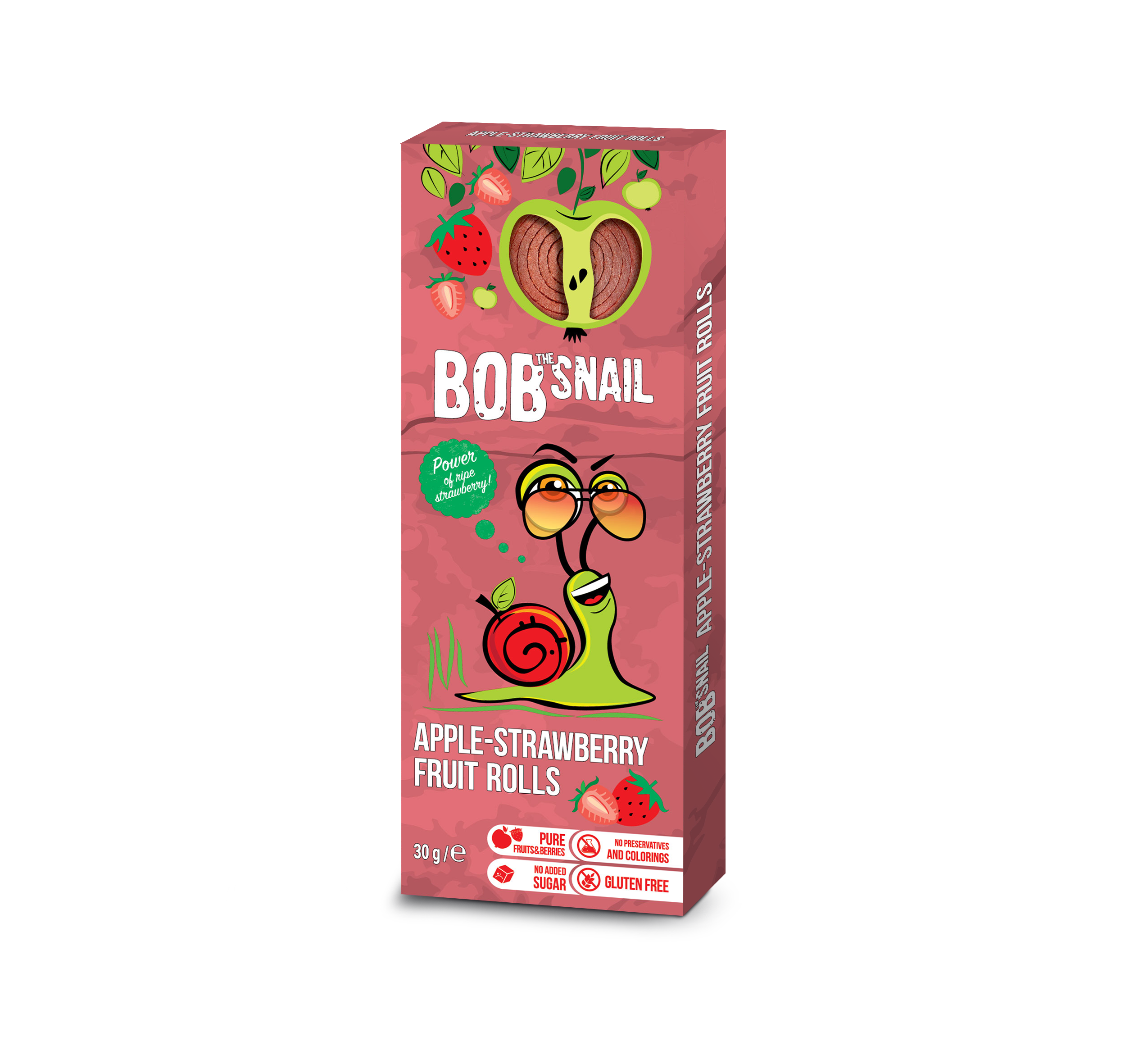 Bob Snail gyümölcstekercs alma-eper 30 g