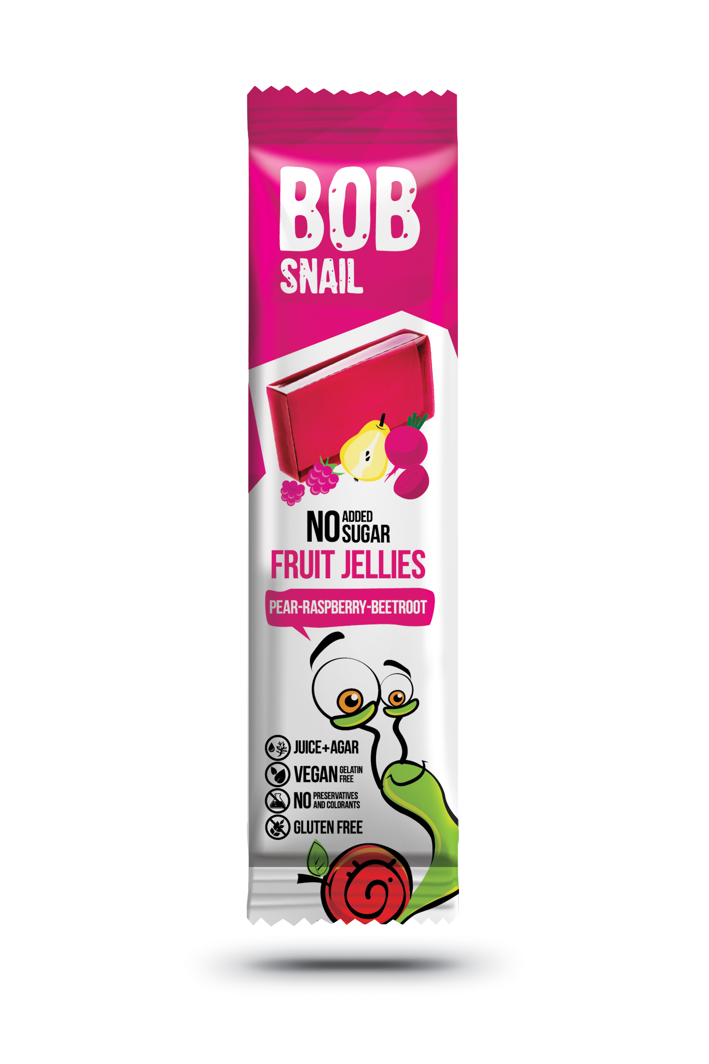 Bob Snail gyümölcszselé körte-málna-cékla 38 g