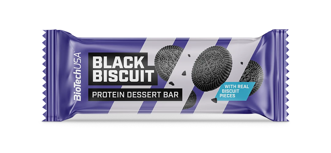 Biotech protein dessert bar black biscuit 50 g