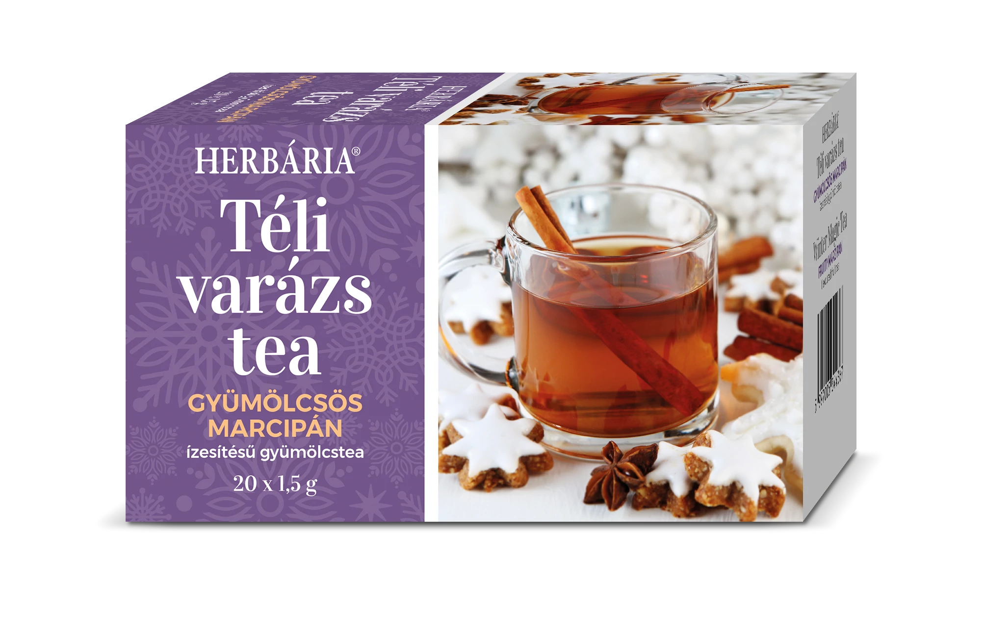 Herbária téli varázs gyümölcs-marcipán ízű tea 20x1,5g 30 g