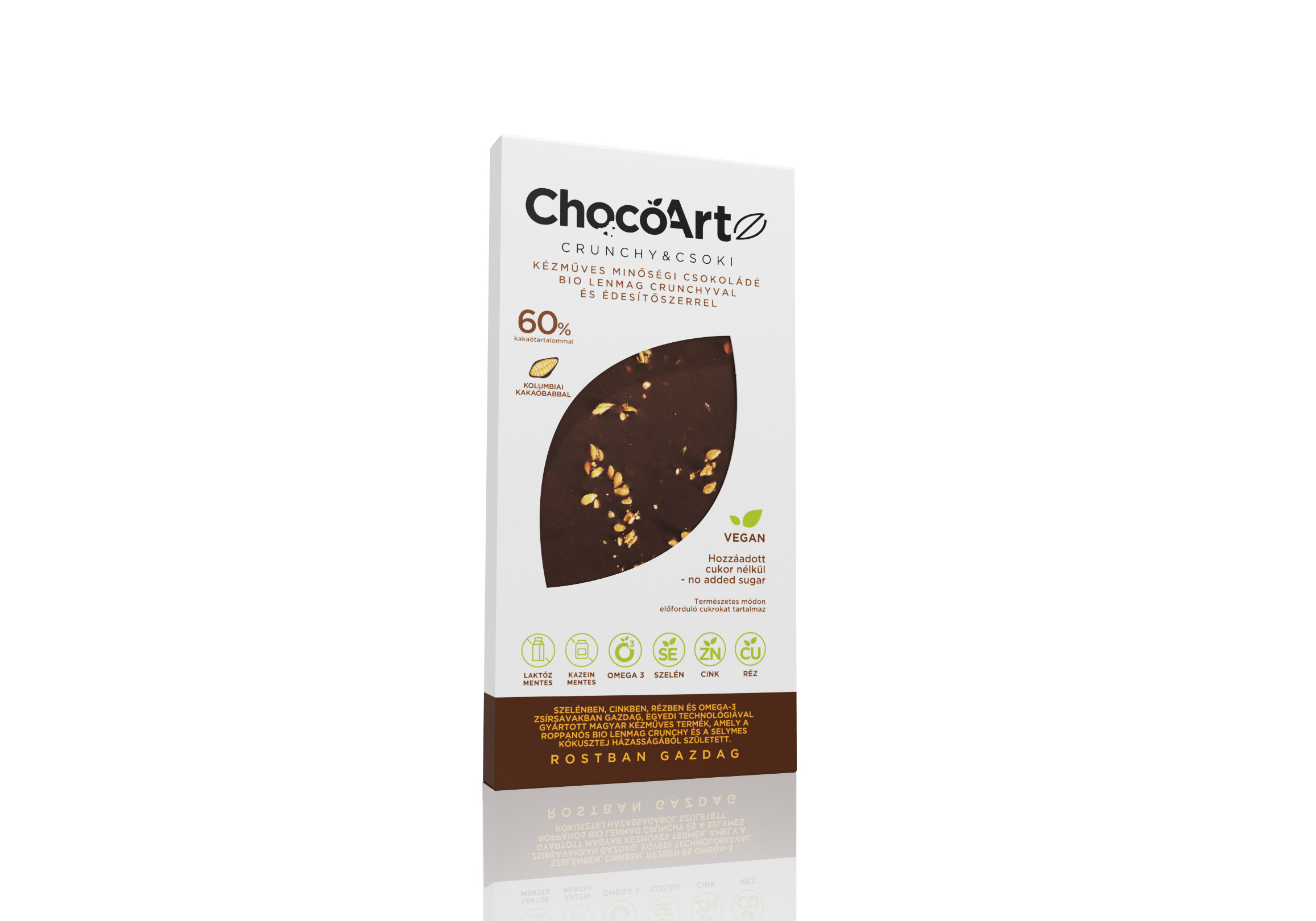 Chocoartz crunchy és csoki csokoládé kókusztejjel és nyomelemekkel 70 g