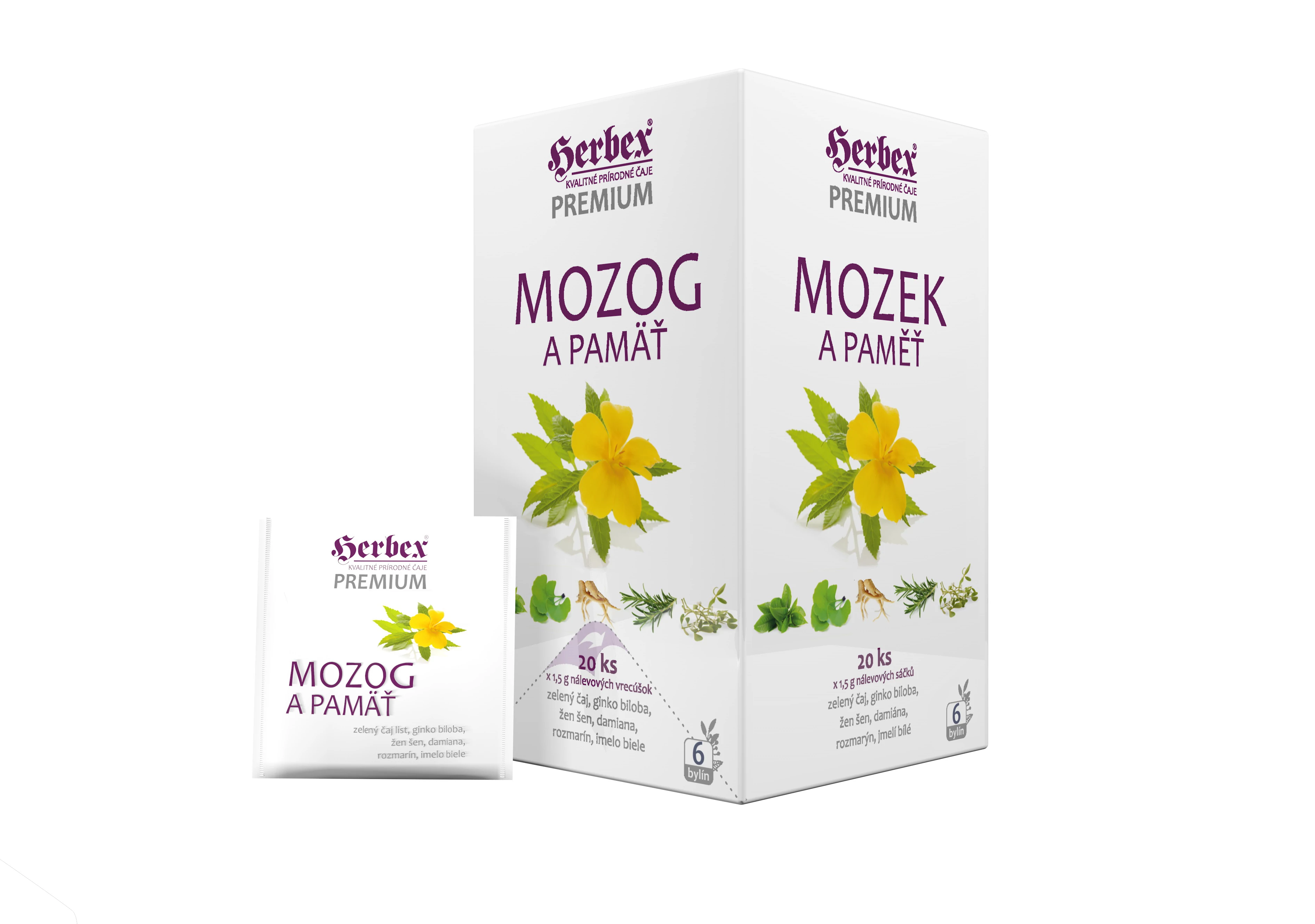 Herbex ész és emlékezet tea 20x1,5g 30 g