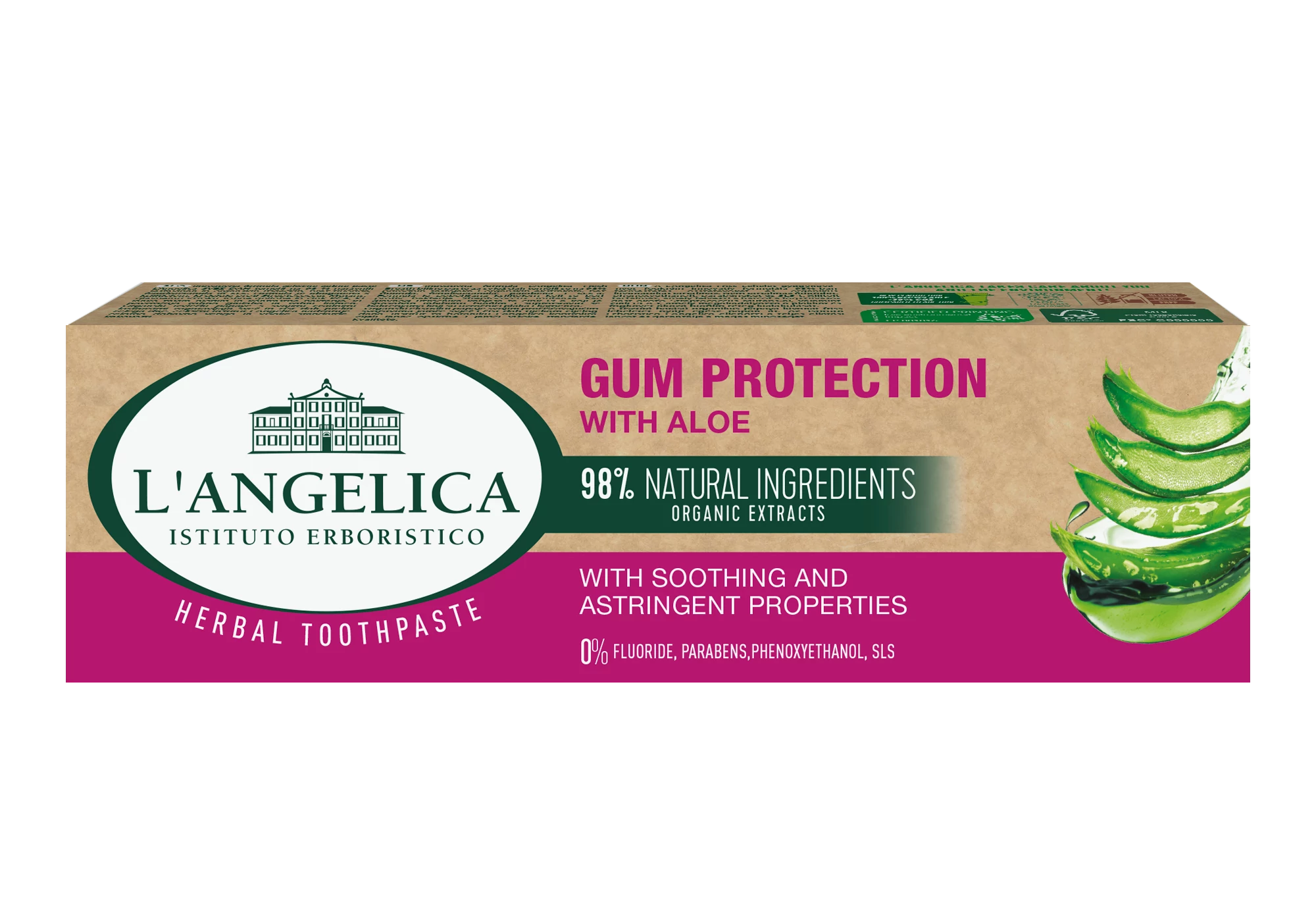 Langelica herbal fogkrém gum protection aloe vera 75 ml