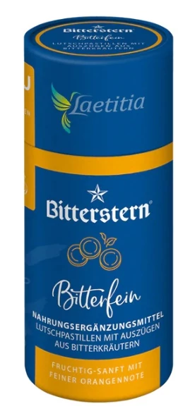 Bitterstern bitterfein étrend-kiegészítő pasztillák aromás keserű gyógynövények kivonataival 90 db