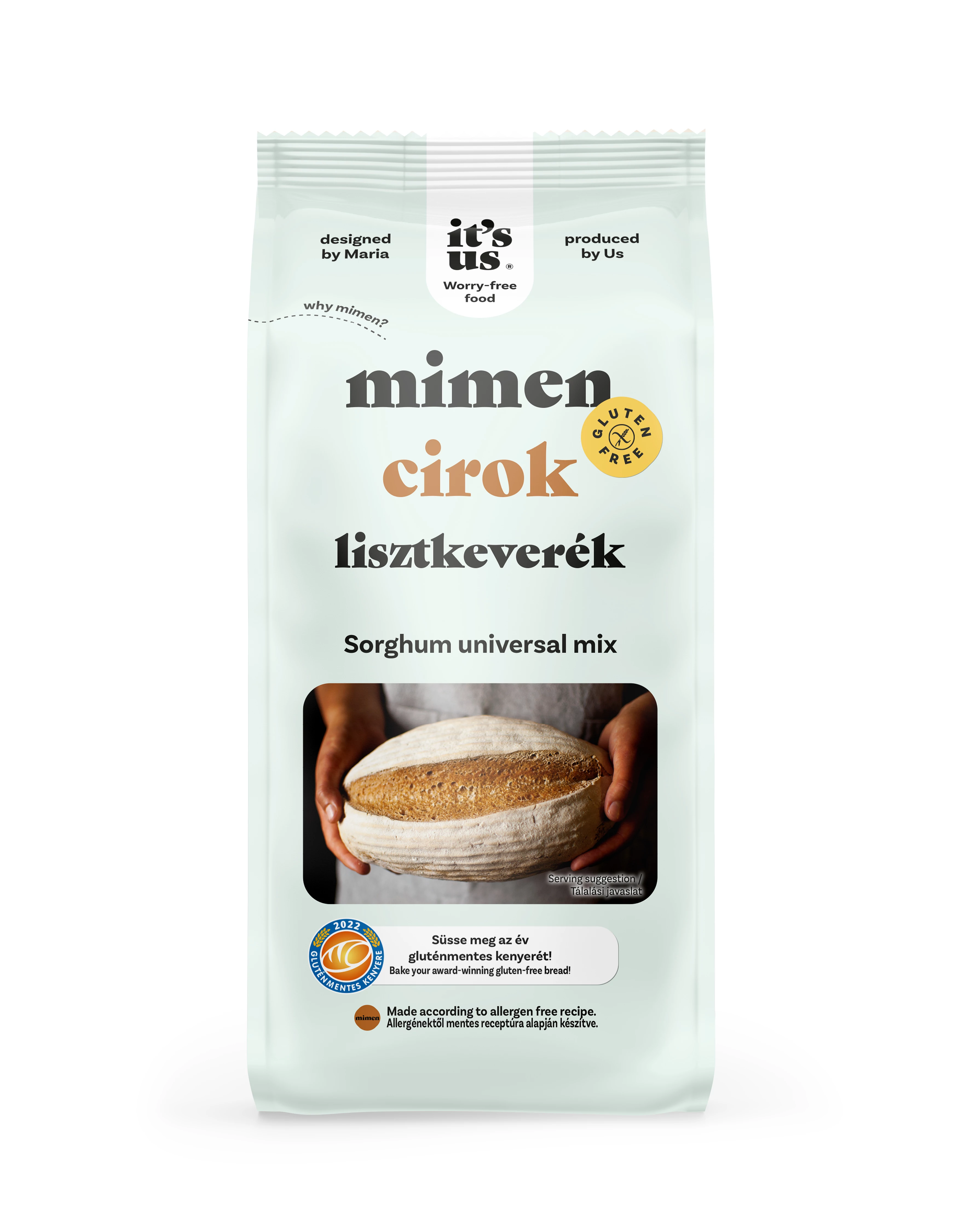 It`s us mimen gluténmentes cirok pékáru lisztkeverék 500 g