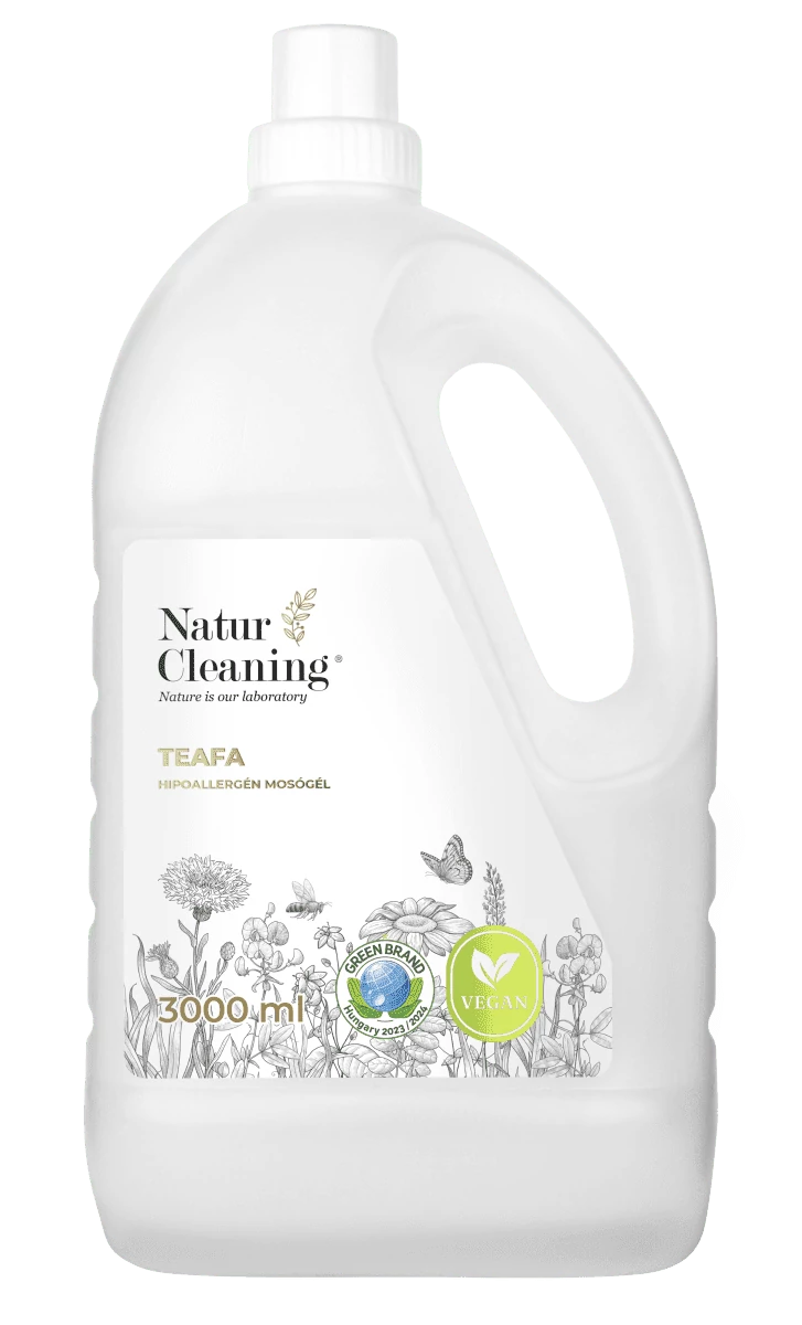 Naturcleaning teafa aloe hipoallergén mosógél 3000 ml