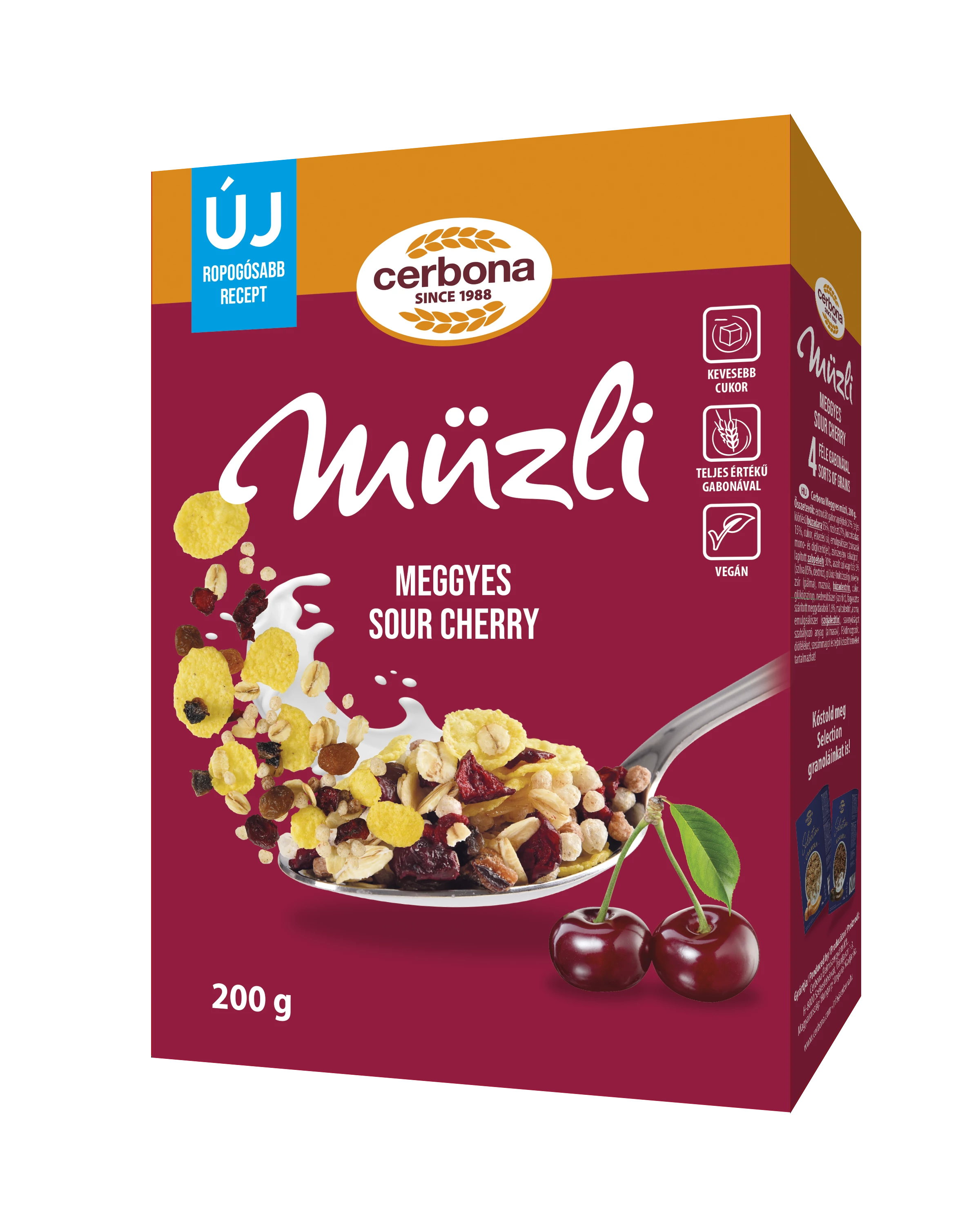 Cerbona müzli meggyes 200 g