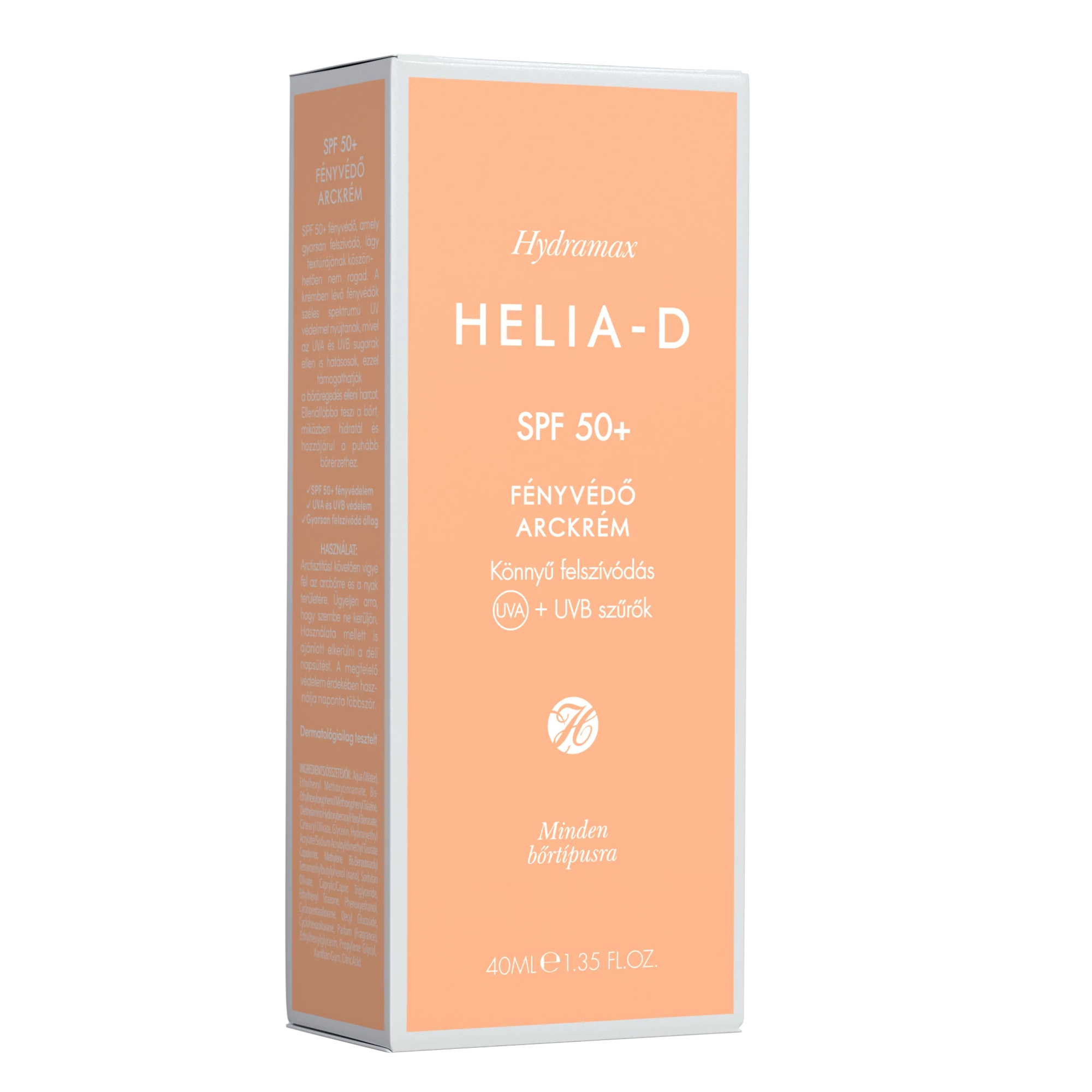 Helia-D hydramax spf50+fényvédő arckrém 40 ml