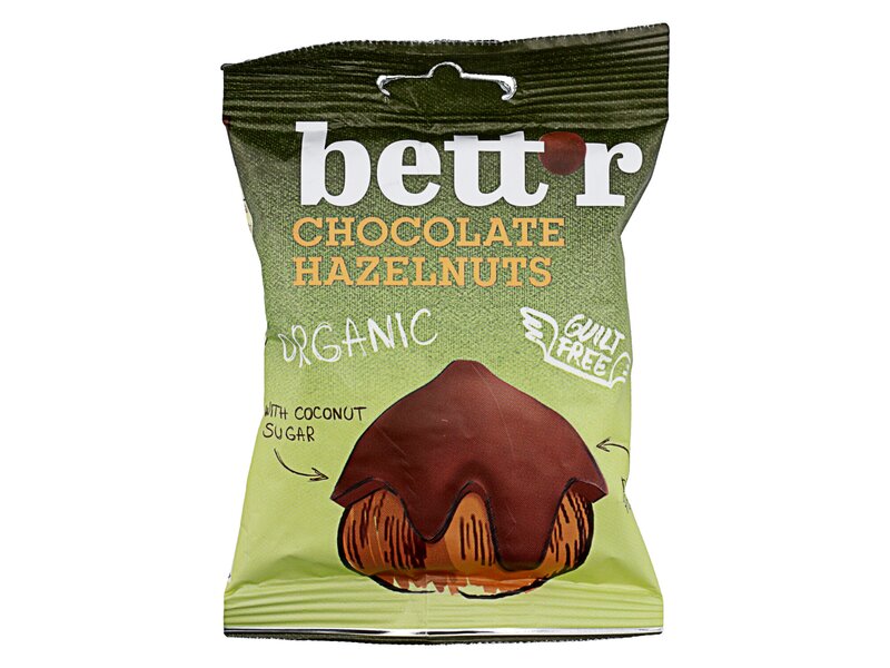 Bettr bio vegán gluténmentes csokival bevont törökmogyoró 40 g