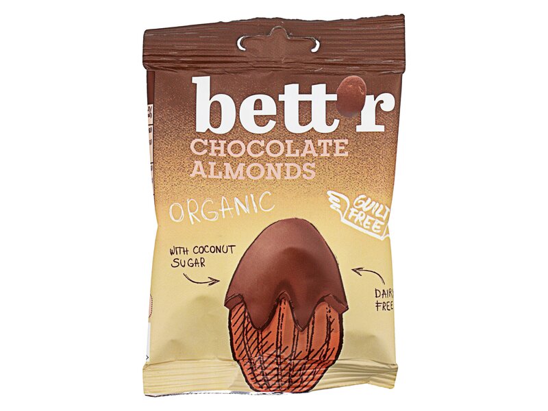 Bettr bio vegán gluténmentes csokival bevont mandula 40 g