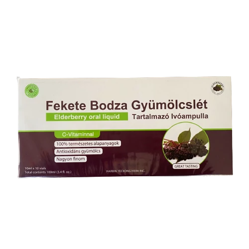 Sun Moon fekete bodza gyümölcslét tartalmazó ampulla 10x10ml 100 ml