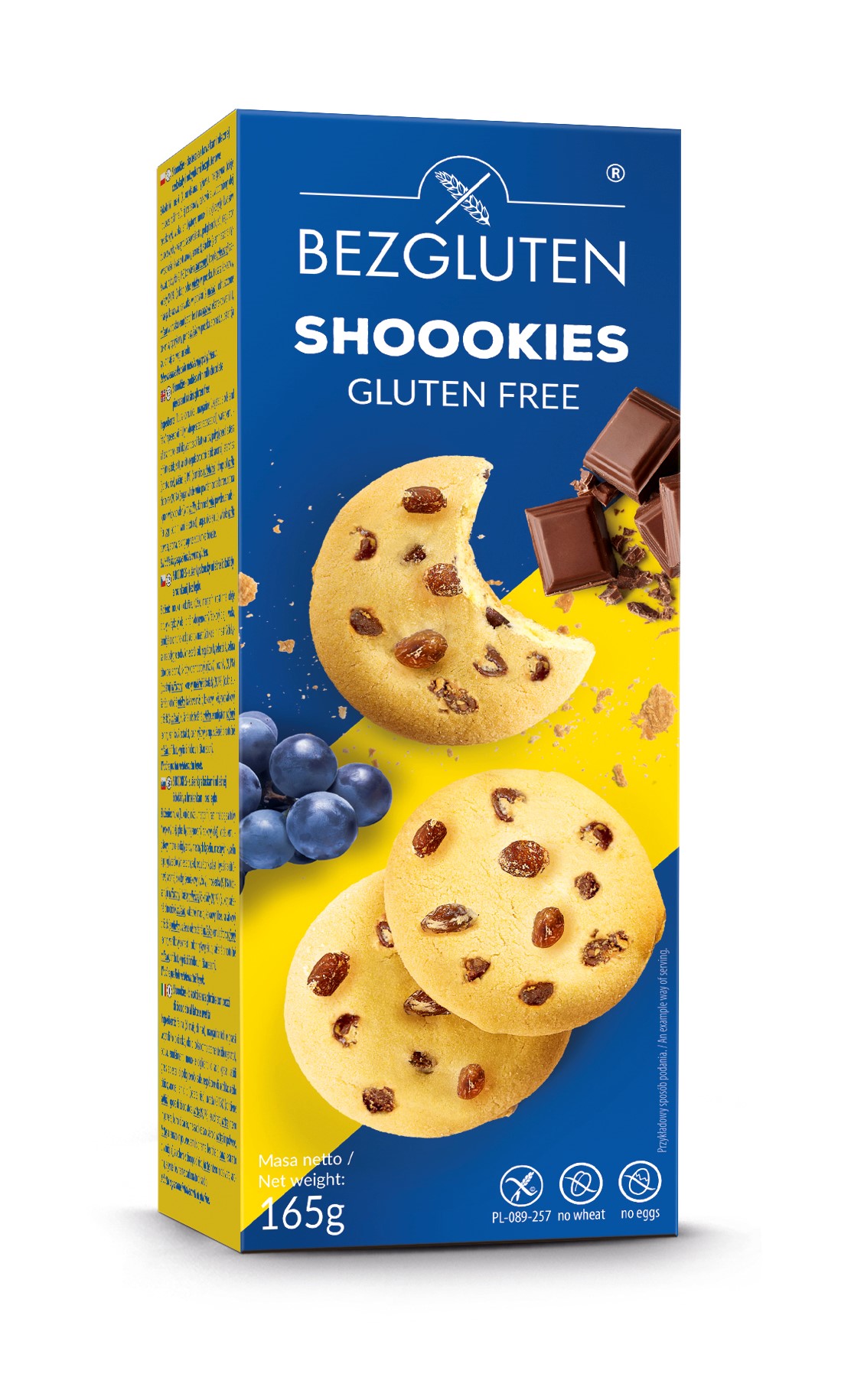 Bezgluten gluténmentes shoookies mazsolás csokoládés keksz 160 g