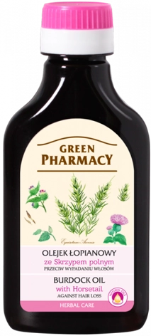 Green Pharmacy bojtorján hajolaj hajhullás ellen mezei zsurló kivonattal 100 ml