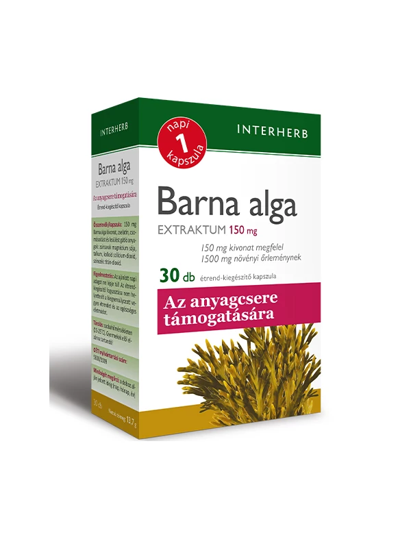 Interherb napi1 barna alga extraktum kapszula 30 db