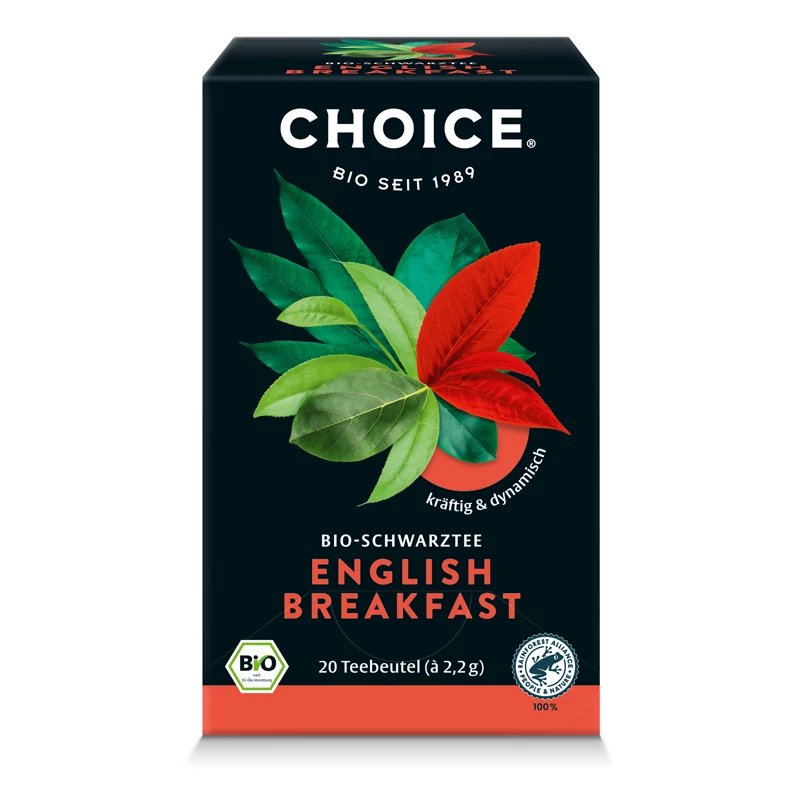 Choice bio fekete tea english breakfast 44 g