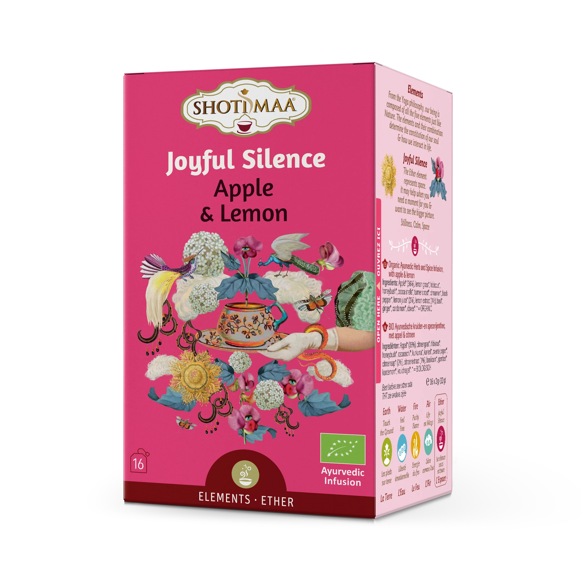 Shoti Maa bio joyful silence alma és citrom tea 16x2g 32 g