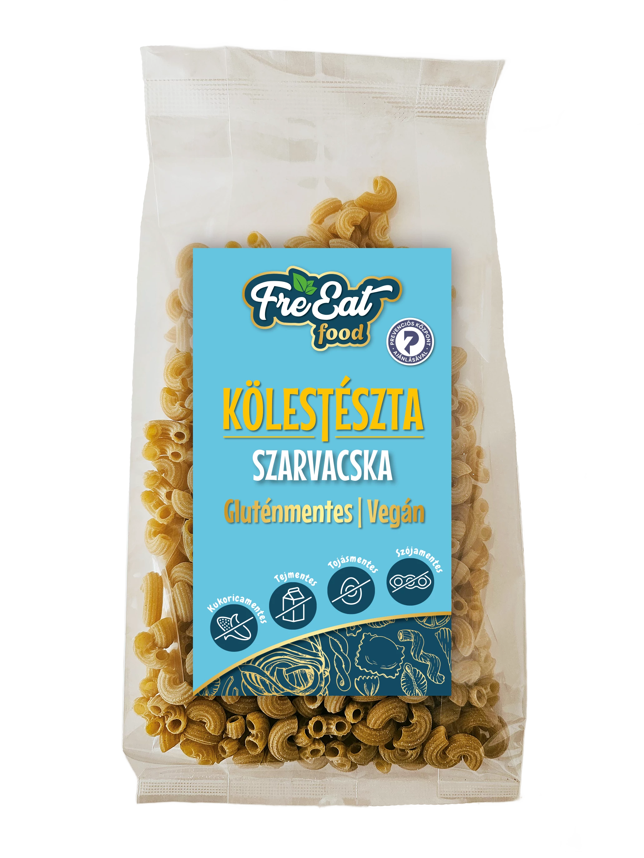 Freeat food gluténmentes kölestészta szarvacska 200 g