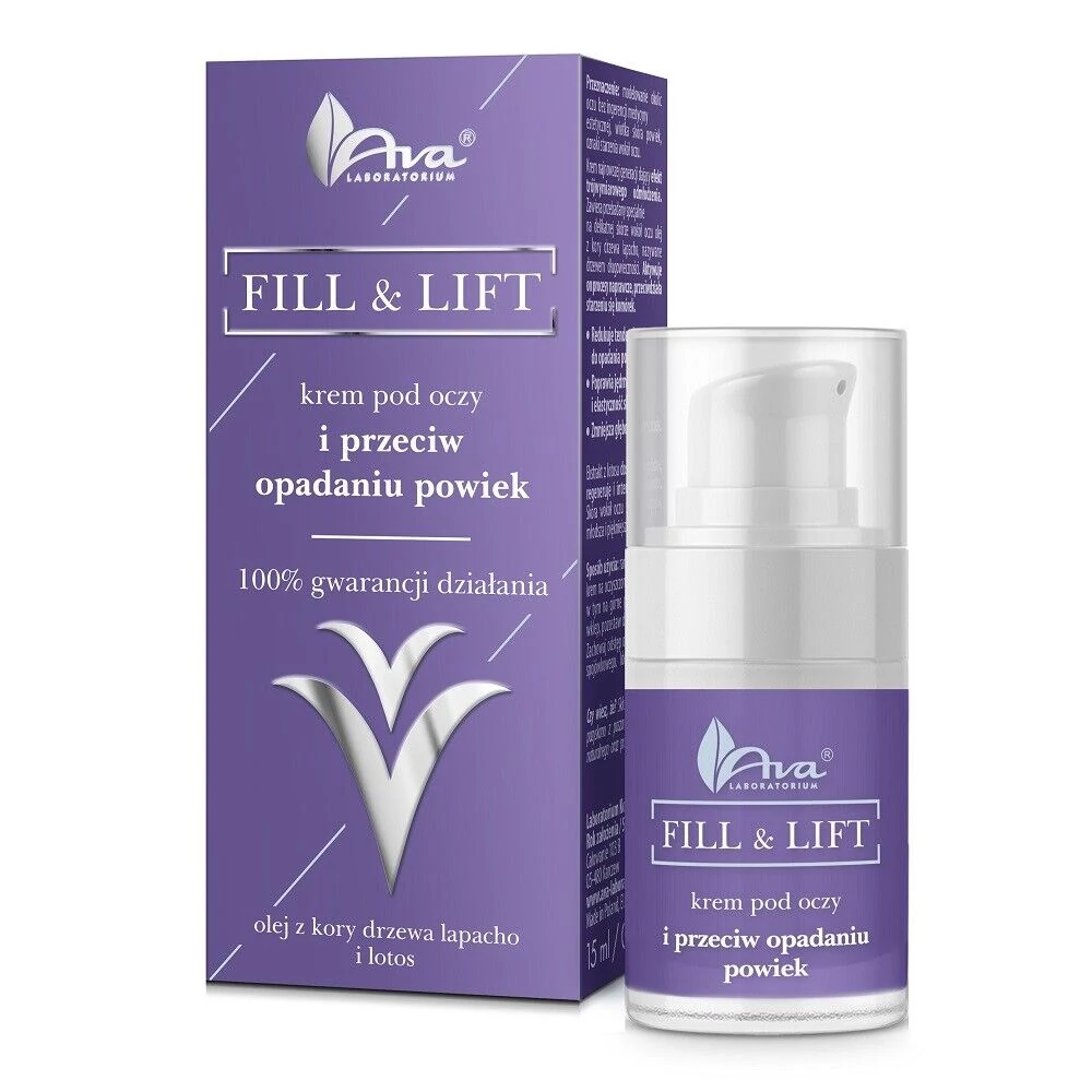 Ava fill and lift ráncfeltöltő anti-aging szemrácszérum megereszkedett szemhéj ellen 15 ml