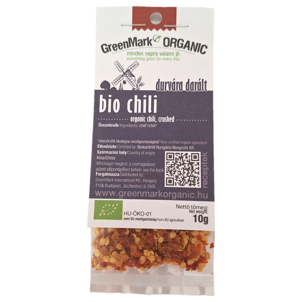 Greenmark bio chili durvára darált 10 g