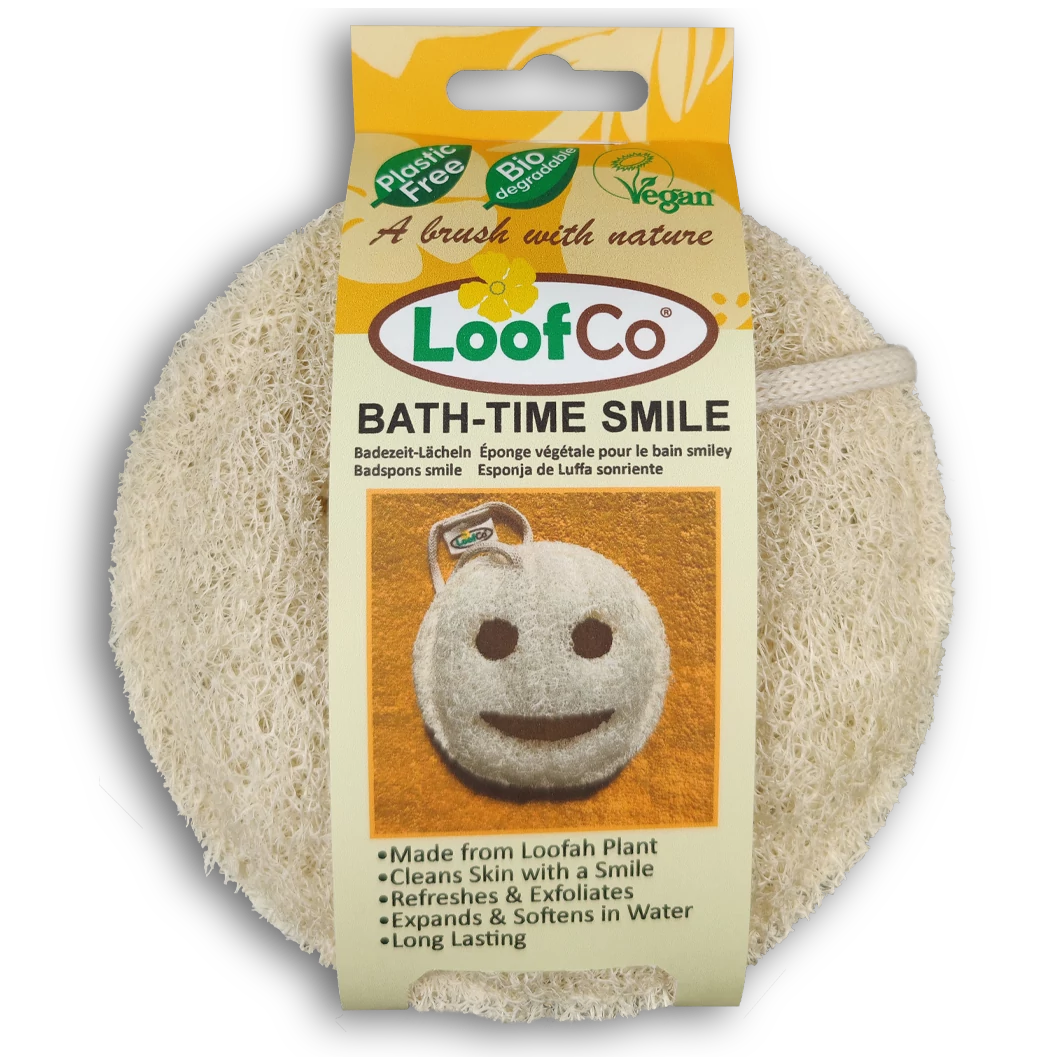 Loofco luffa szivacs smile alakú fürdéshez 1 db